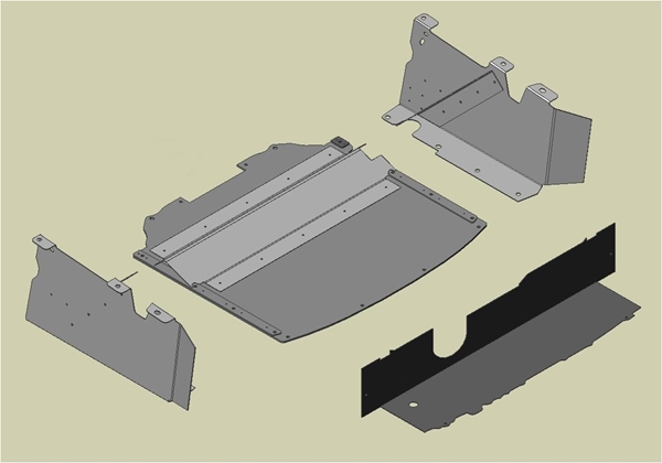 Picture of NC Radiator Air Guide Panel Kit