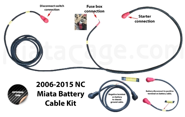 Miatacage.com. Battery Disconnect Switch - NC Miata 2006-2015