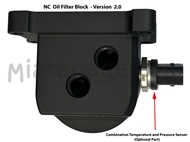 Picture of NC Oil Filter Mount with cooling ports - Version 2