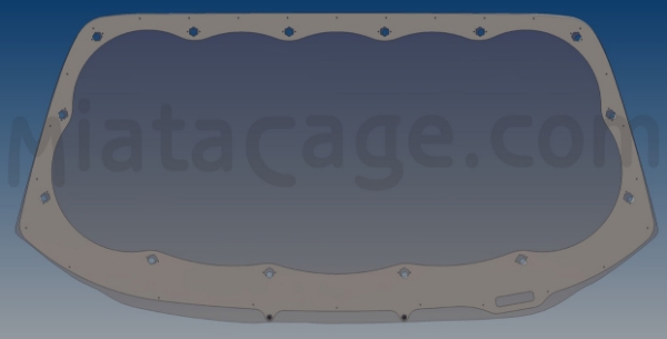 Picture of Lexan Windshield Mounting Kit - NC Miata